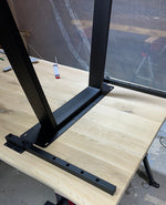 Lade das Bild in den Galerie-Viewer, Metall Gestell N-Trapez Set schwarz Tischbeine für Tischplatten 2 Modelle
