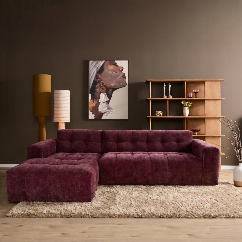 MySofa Ruby Ecksofa Lila Lounge L + 2,5 Sitzer AR