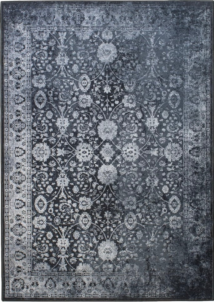 Teppich Yari Modern Vintage anthrazit Steingrau in 160x230cm
