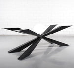 Lade das Bild in den Galerie-Viewer, Sparky Spider konisch Metall Gestell schwarz lackiert für Tischplatten ab 200 bis 300 cm
