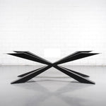 Lade das Bild in den Galerie-Viewer, Sparky Spider konisch Metall Gestell schwarz lackiert für Tischplatten ab 200 bis 300 cm
