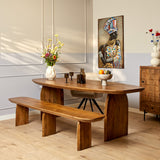 Esszimmerbank Tense Natur Mangoholz 280 cm