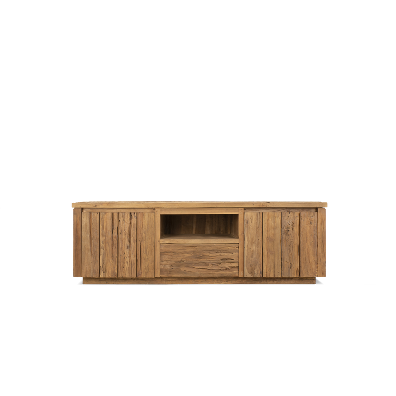 Bridge Lowboard aus recyceltem Teakholz