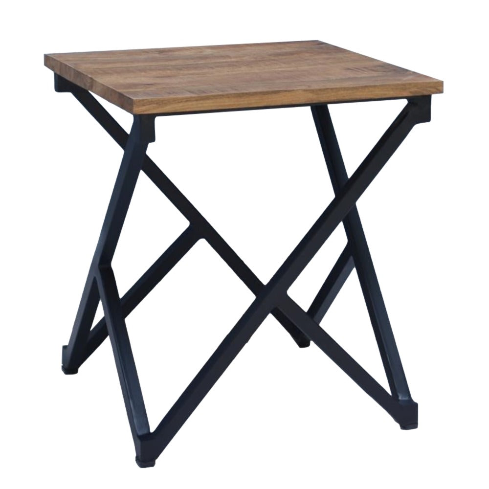 Beistelltisch mit diagonalem Gestell