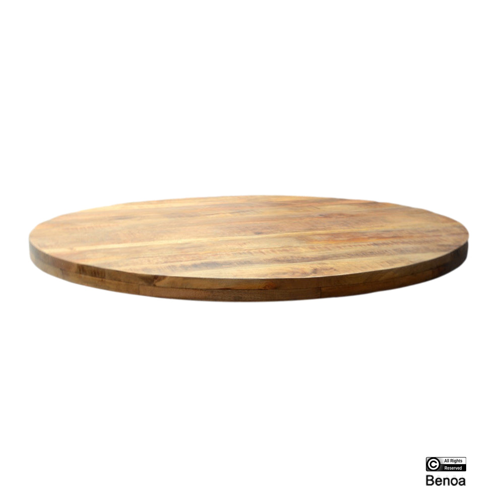 Runde Tischplatte Mangoholz 3+3, 150 cm