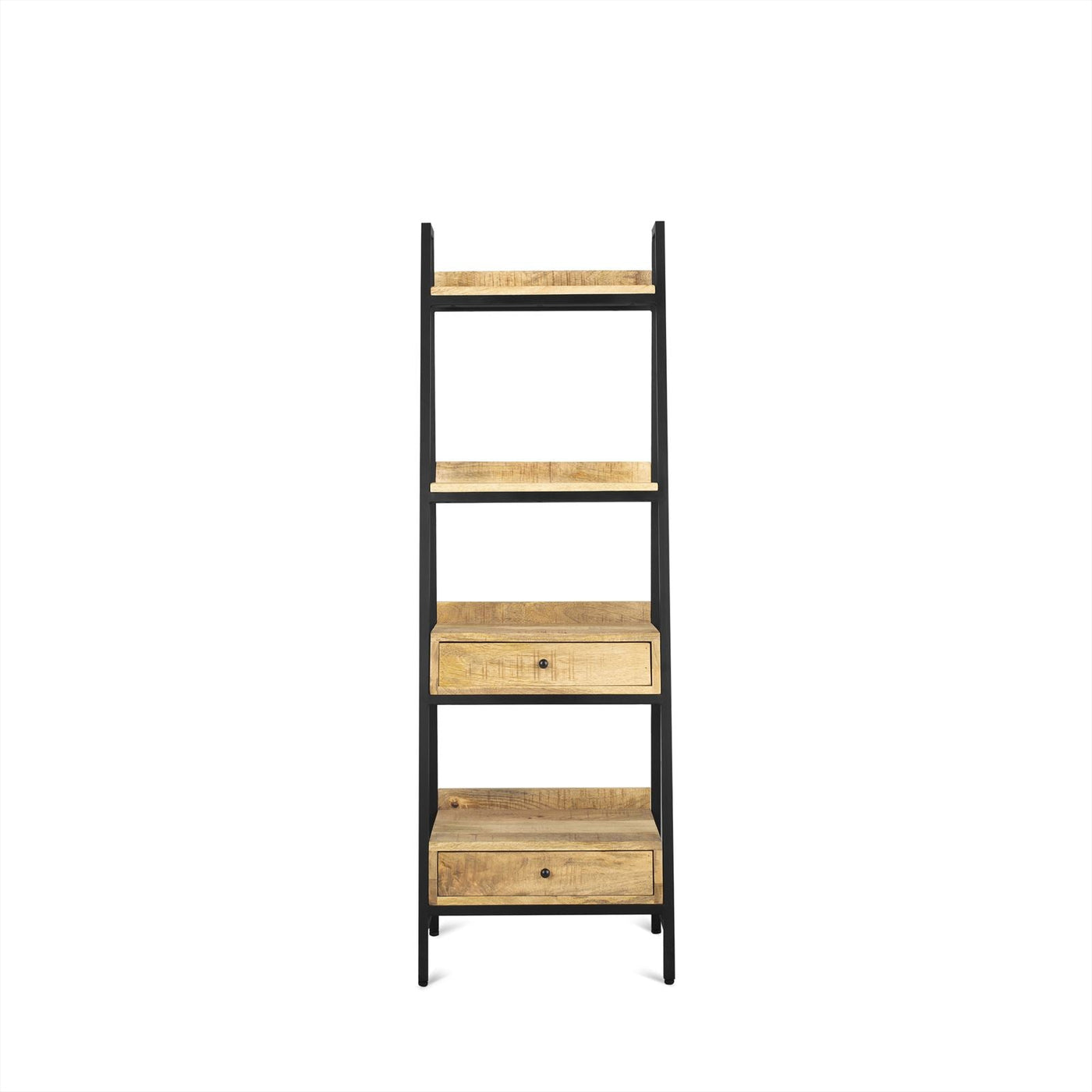Wandregal mit Schubladen