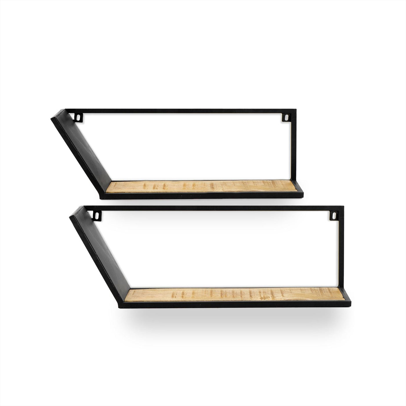 Asymmetrisches Wandregal, 2er-Set