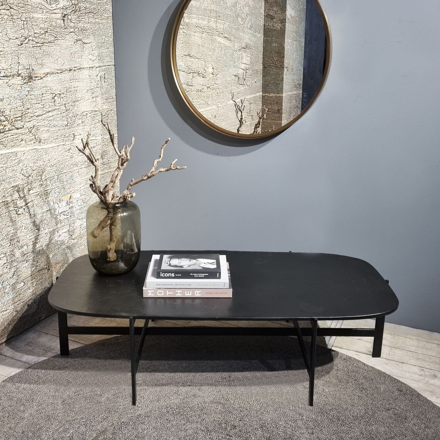 Couchtisch Dunkelbronze, 147 cm