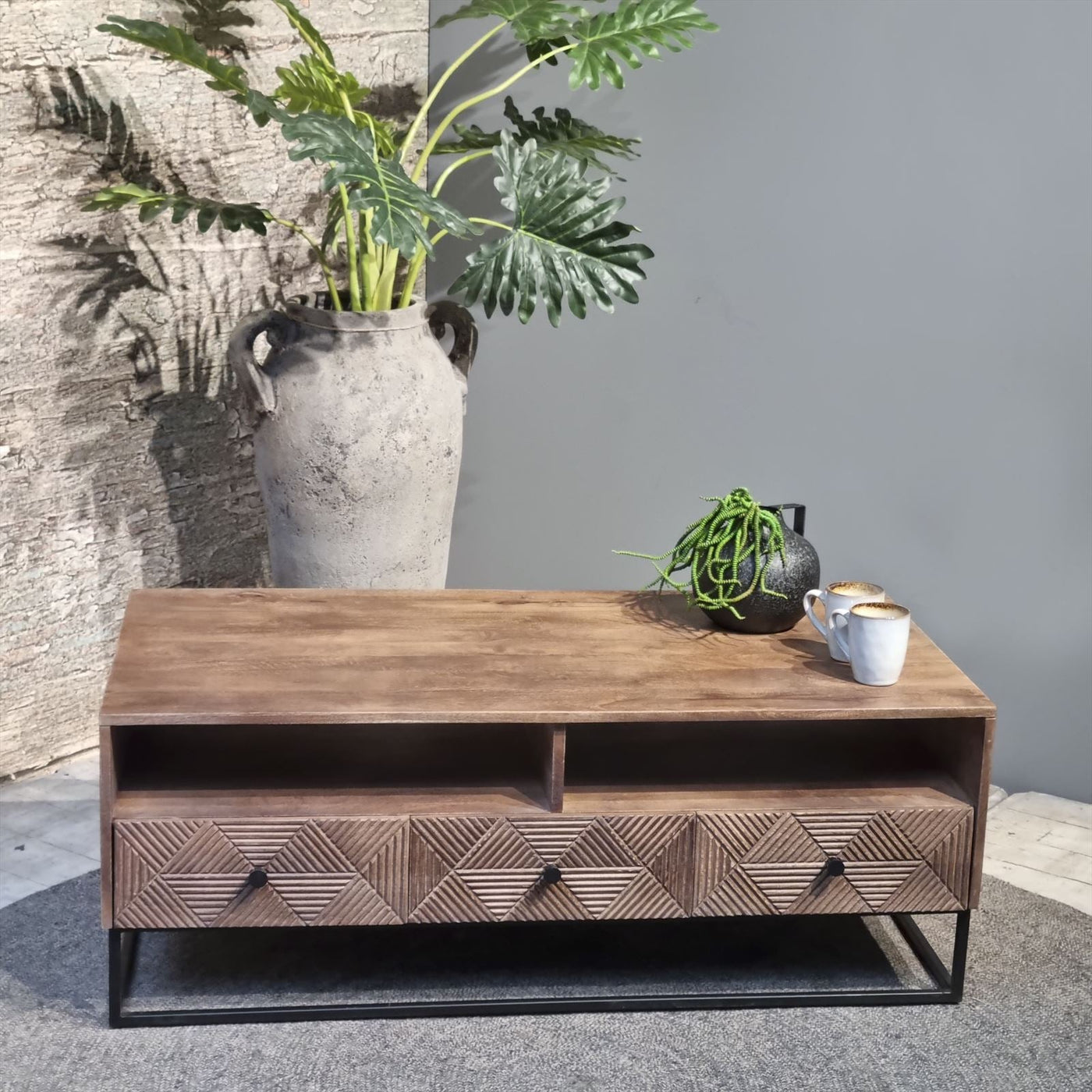 Jasmin Couchtisch mit 3 Schubladen, 120 cm