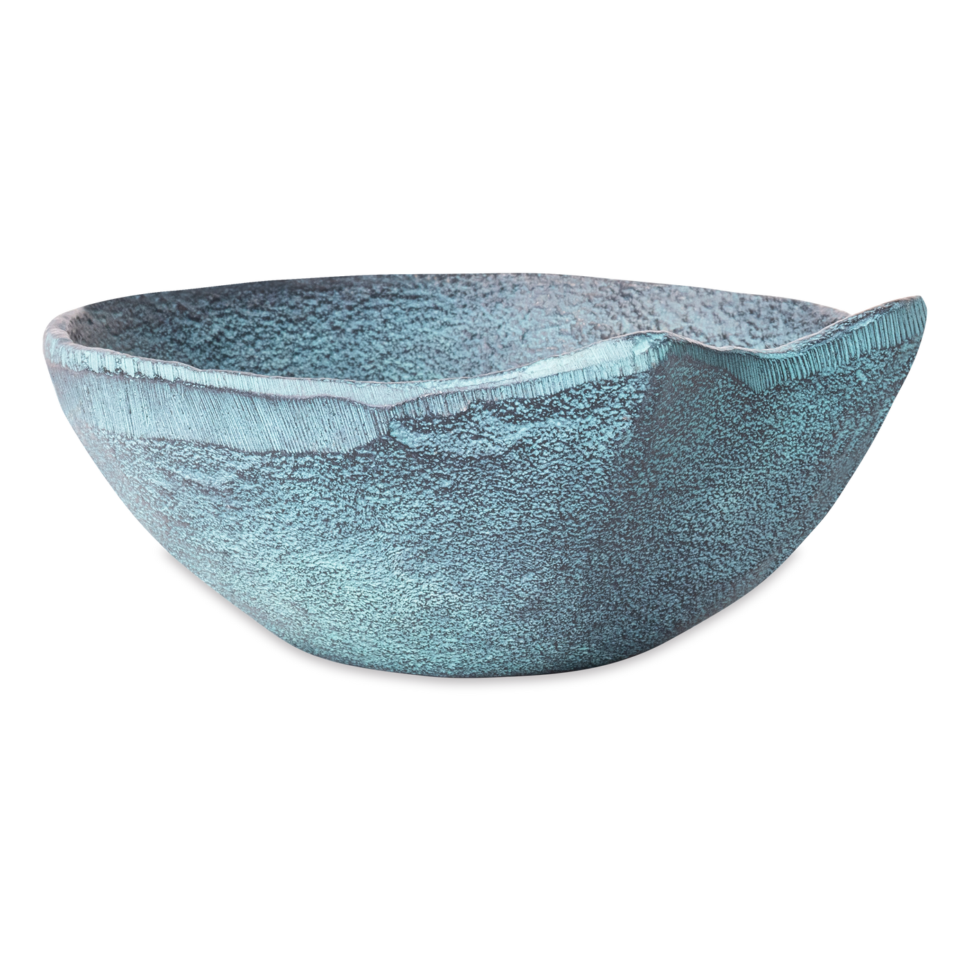 Dekoschale Blau-Patina, Groß