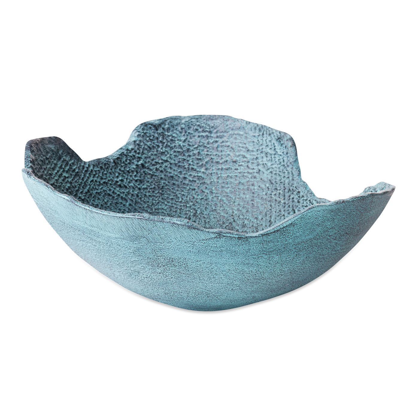 Dekoschale Blau-Patina, Mittel
