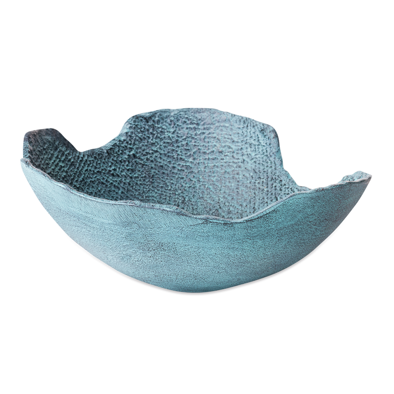 Dekoschale Blau-Patina, Mittel