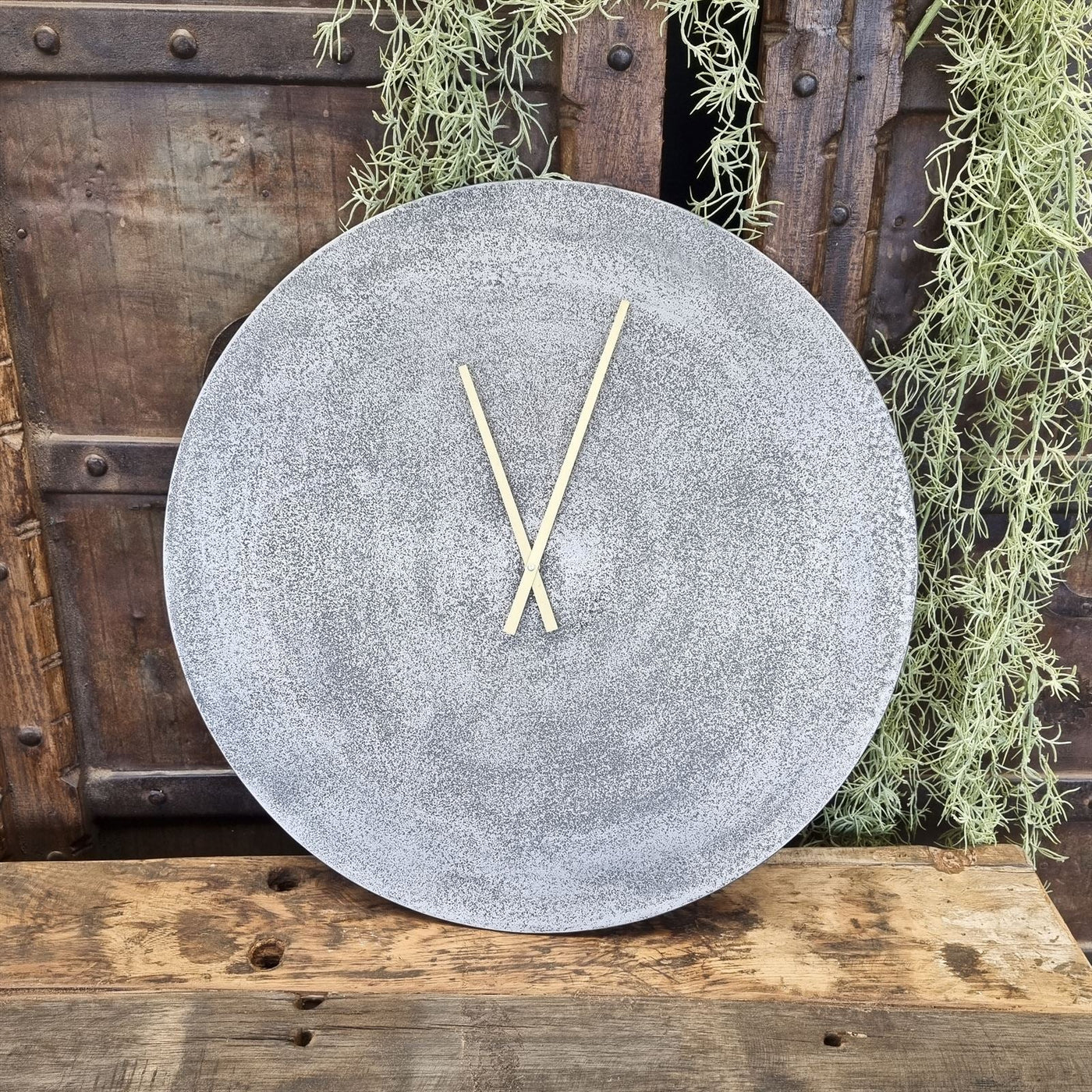 Wanduhr rund Silber