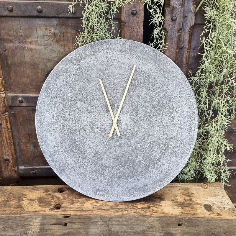 Wanduhr rund Silber