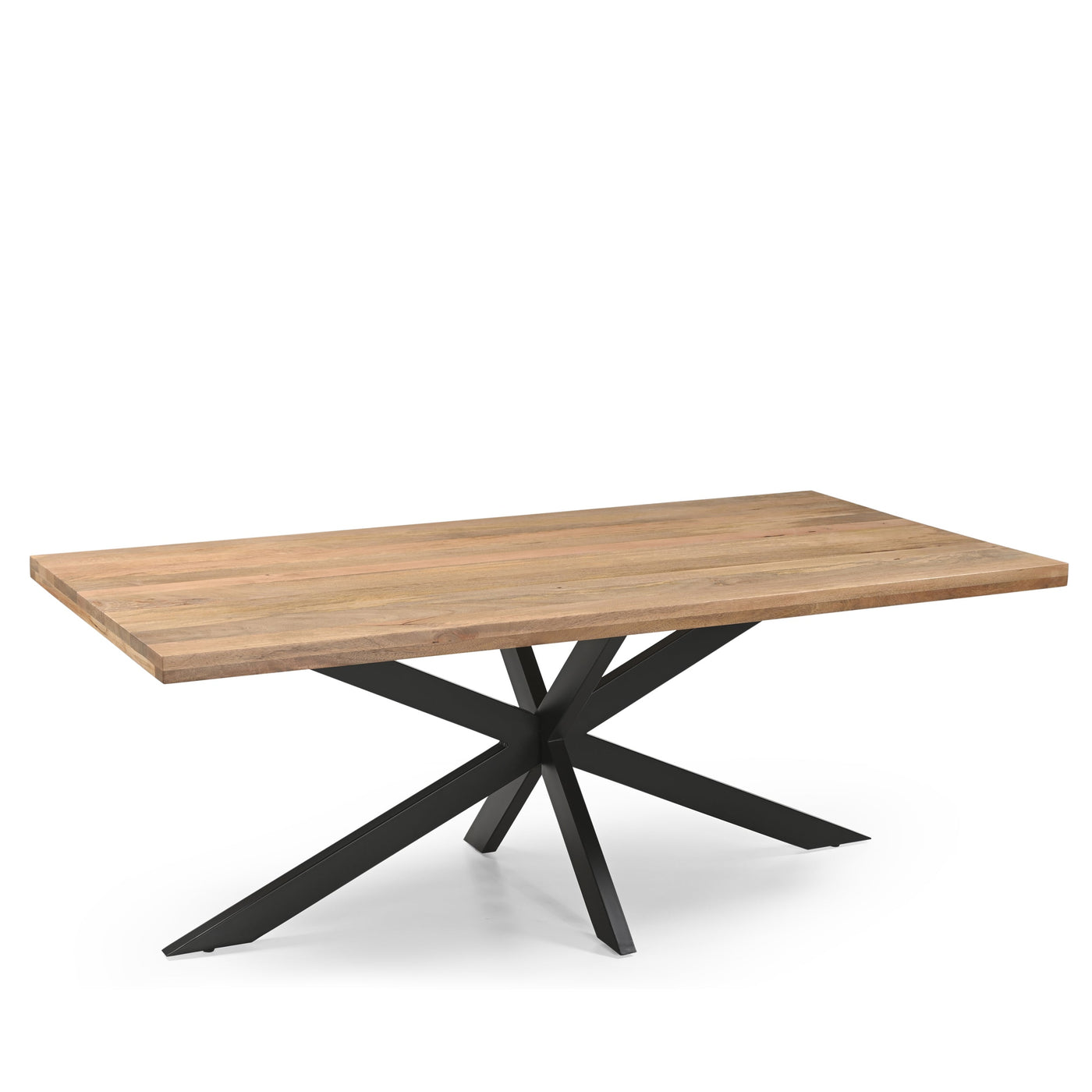 Rechteck Esstisch 25+25, Mangoholz