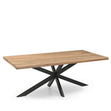 Rechteck Esstisch 25+25, Mangoholz