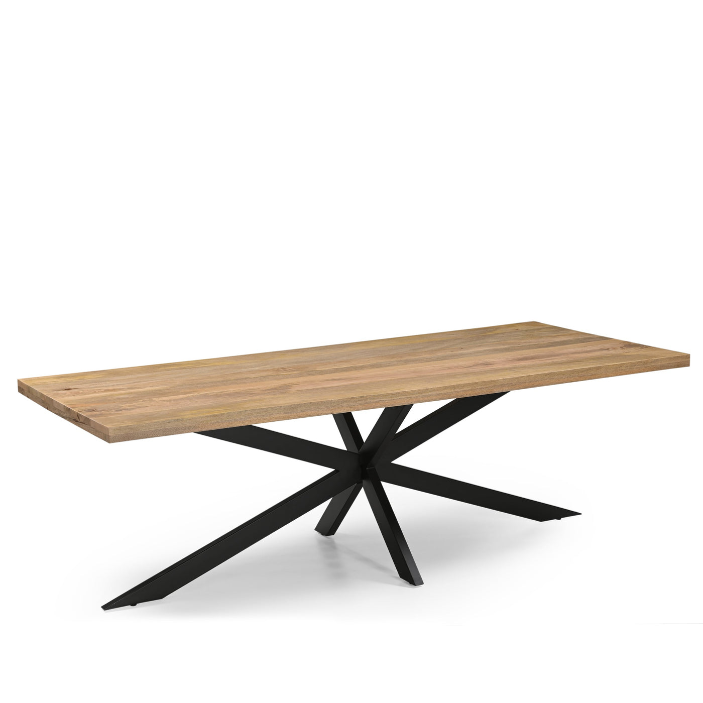 Rechteck Esstisch 25+25, Mangoholz