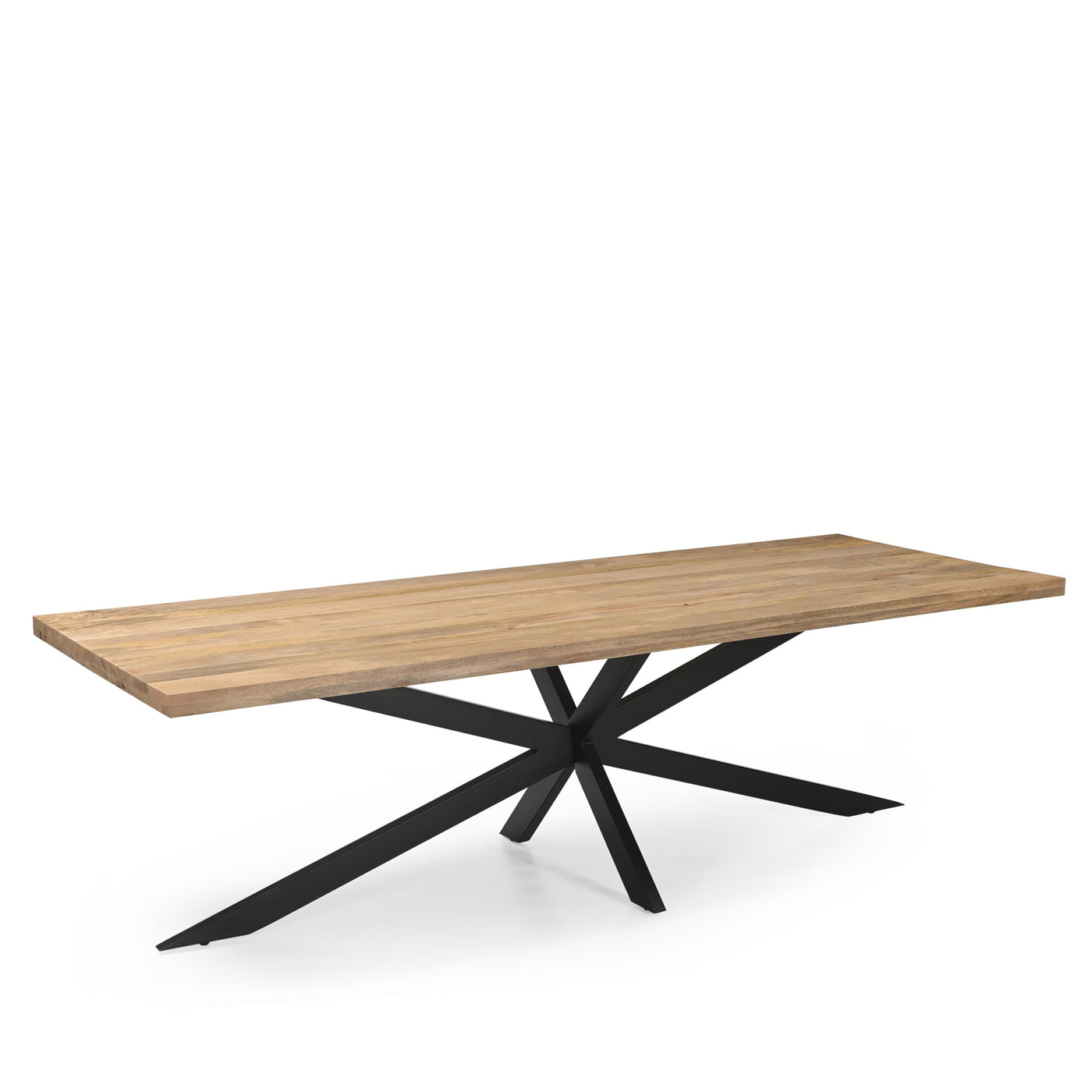 Rechteck Esstisch 25+25, Mangoholz
