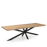 Rechteck Esstisch 25+25, Mangoholz