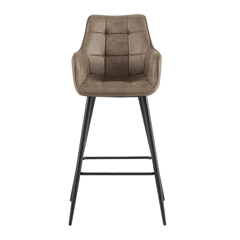 Barhocker Lucille Arm Hellbraun