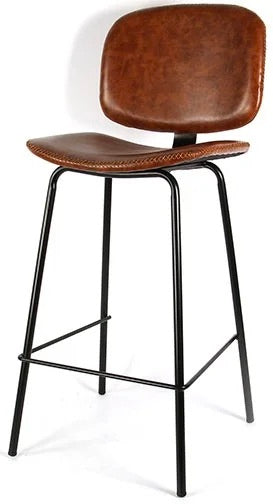 Tabouret de bar Bradley en similicuir, 2 coloris, qualité professionnelle