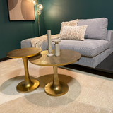 Couchtisch Amara Gold Aluminium 45 cm