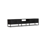 TV-Lowboard New York Schwarz Mangoholz 240 cm