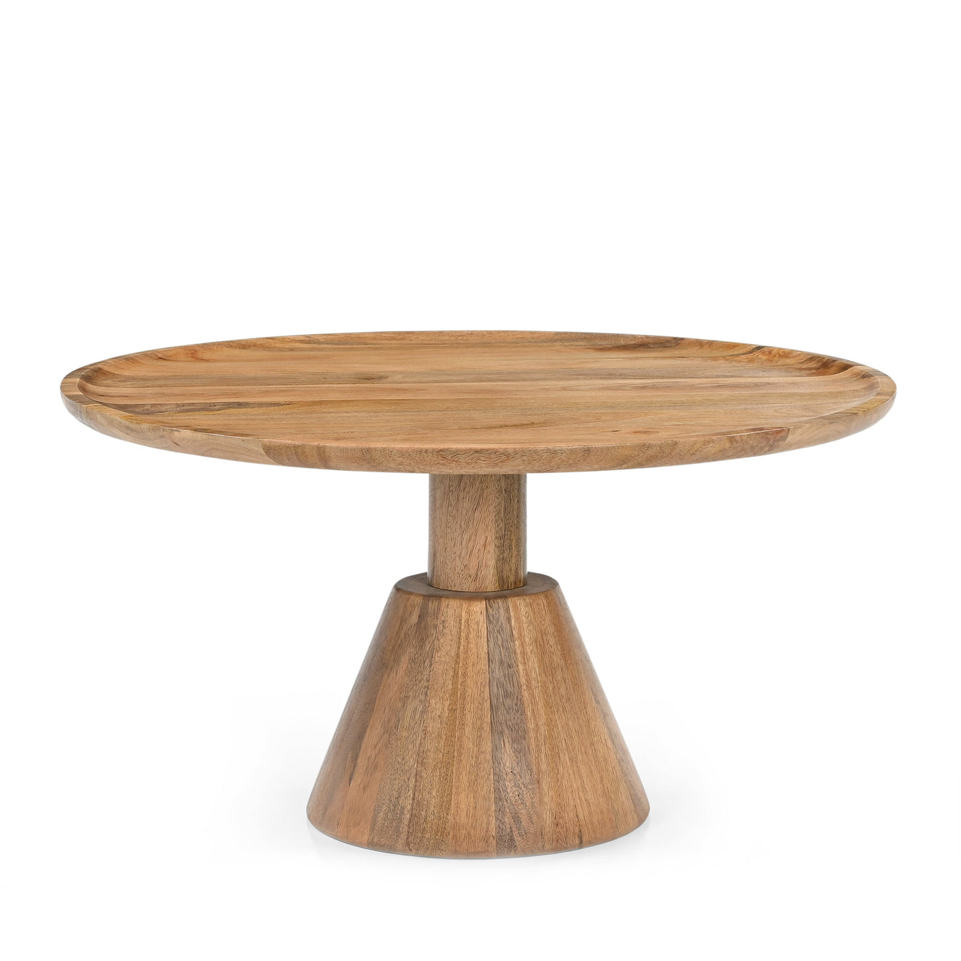 Jade Couchtisch Kegelfuß Natur, Ø75 cm