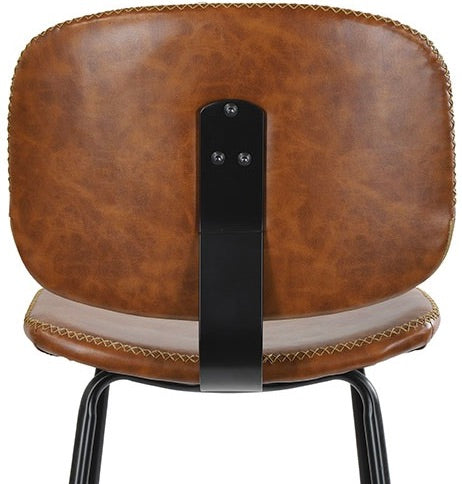 Tabouret de bar Bradley en similicuir, 2 coloris, qualité professionnelle