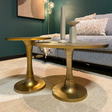 Couchtisch Amara Gold Aluminium 45 cm