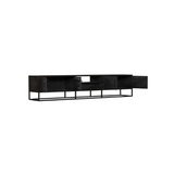 TV-Lowboard New York Schwarz Mangoholz 240 cm