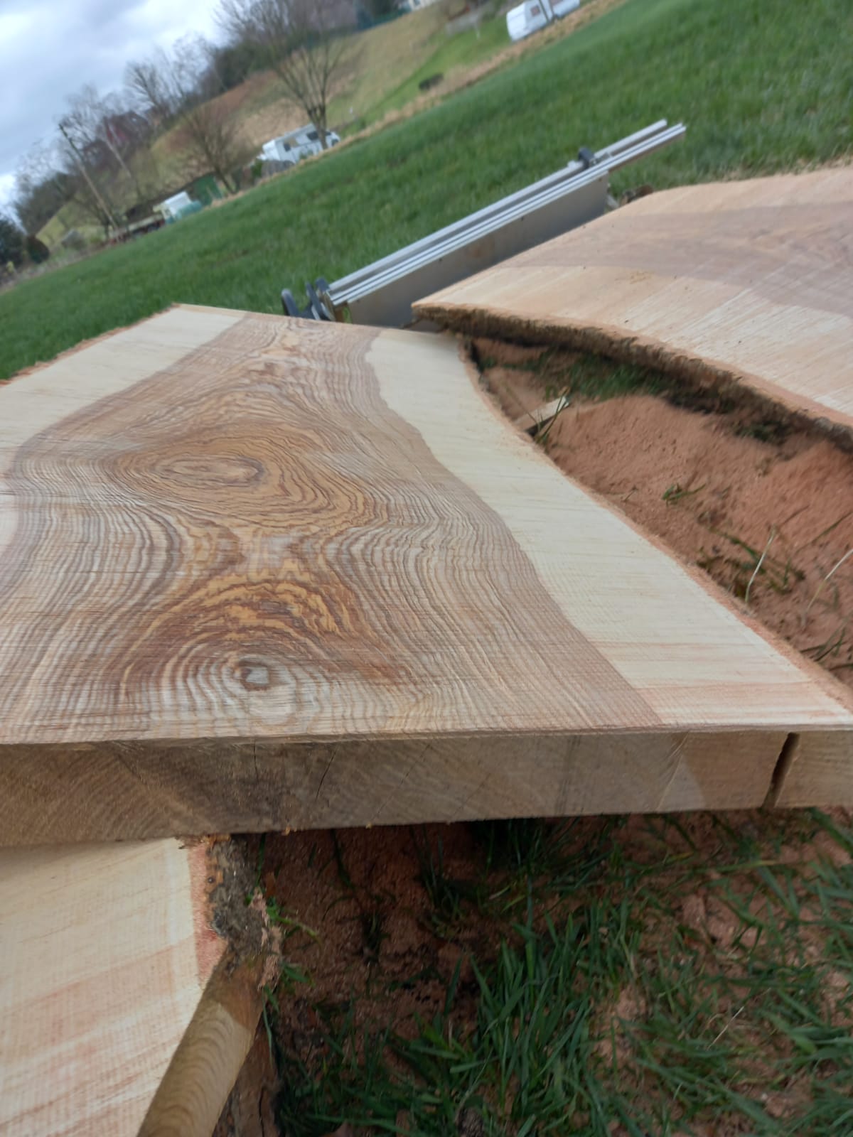 Plateau de table en frêne noble, 180 cm, 5 cm d'épaisseur massive, utilisable comme bureau ou table à manger
