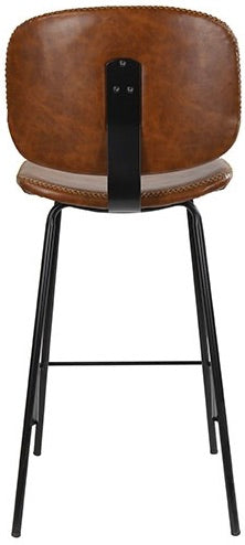 Tabouret de bar Bradley en similicuir, 2 coloris, qualité professionnelle