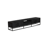TV-Lowboard New York Schwarz Mangoholz 240 cm