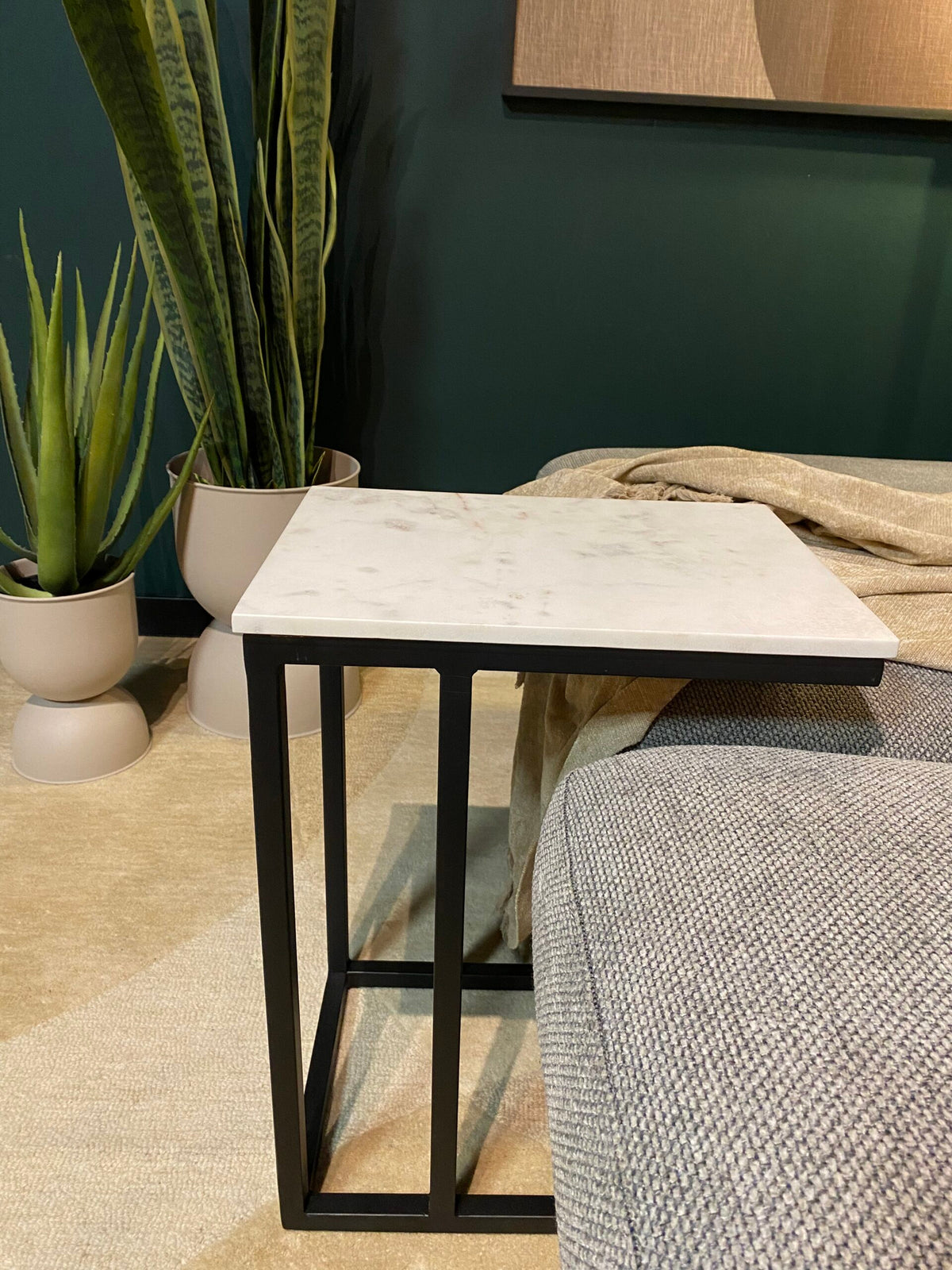 Slider Nova Weiß Marmor 40 cm