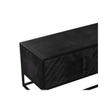 TV-Lowboard New York Schwarz Mangoholz 240 cm