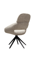 Drehbarer Esszimmer Stuhl Martin Mikrostoff in 4 Farben hellgrau beige taupe graugrün
