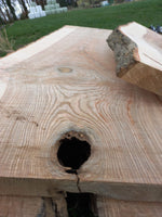 Lade das Bild in den Galerie-Viewer, 180 cm Edel Esche Baumstamm Tischplatte Holzplatte 5 cm massiv als Schreibtisch oder Esstisch verwendbar
