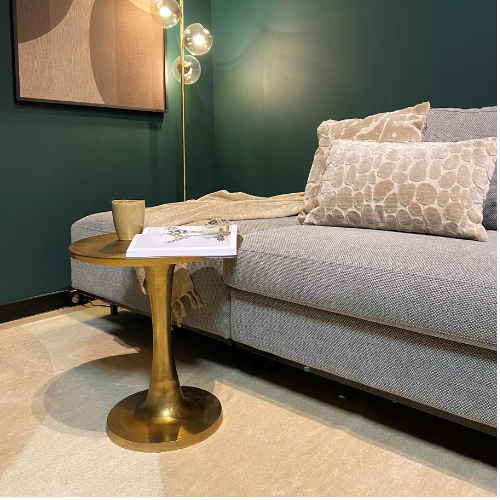 Couchtisch Amara Gold Aluminium 45 cm