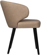 Chaise en similicuir Fiori 2 couleurs Sable Anthracite