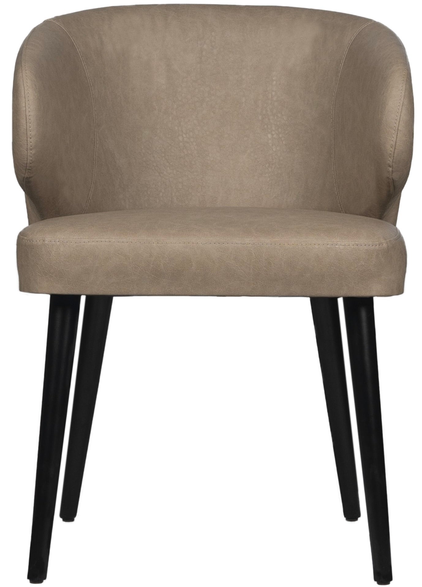 Chaise en similicuir Fiori 2 couleurs Sable Anthracite