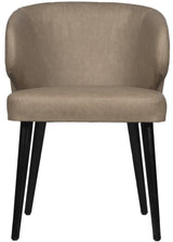 Chaise en similicuir Fiori 2 couleurs Sable Anthracite