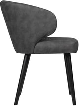 Chaise en similicuir Fiori 2 couleurs Sable Anthracite