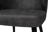 Chaise en similicuir Fiori 2 couleurs Sable Anthracite