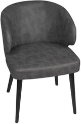 Chaise en similicuir Fiori 2 couleurs Sable Anthracite