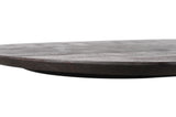 Bootsform Esstisch Alore Eiche dunkelbraun Dänisch oval 200 240 280 cm Schweizer Kante mit Mikado Gestell gold schwarz