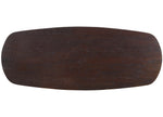 Lade das Bild in den Galerie-Viewer, Bootsform Esstisch Alore Eiche dunkelbraun Dänisch oval 200 240 280 cm Schweizer Kante mit Mikado Gestell gold schwarz
