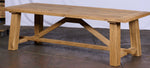 Lade das Bild in den Galerie-Viewer, Klostertisch Hugo Alteiche rustikal 250 &amp; 300 bis 500 cm mit Holzgestell
