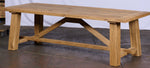 Lade das Bild in den Galerie-Viewer, Klostertisch Hugo Alteiche rustikal 250 &amp; 300 bis 500 cm mit Holzgestell
