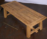 Table monastère Hugo en vieux chêne rustique 250 & 300 à 500 cm avec piètement en bois